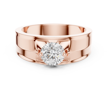 Zenith Solitaire Ring for Men