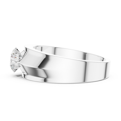 Zenith Solitaire Ring for Men
