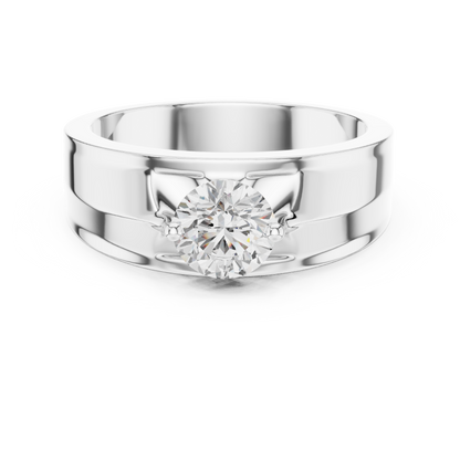 Zenith Solitaire Ring for Men