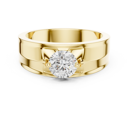 Zenith Solitaire Ring for Men