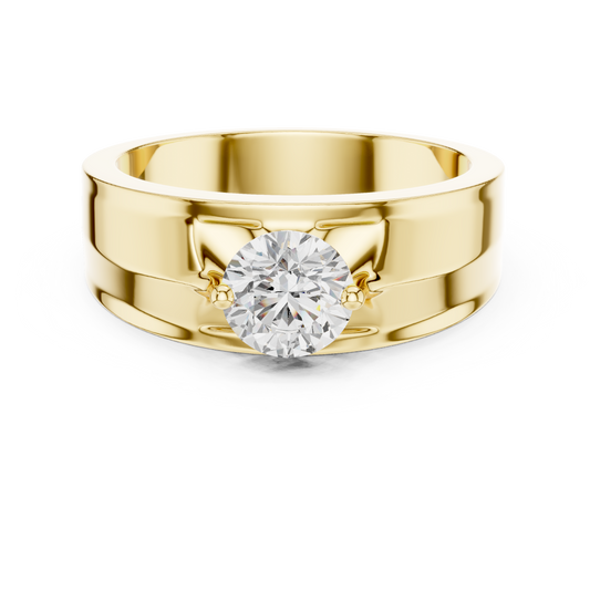Zenith Solitaire Ring for Men