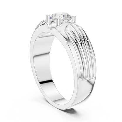 Rogue Solitaire Ring for Men