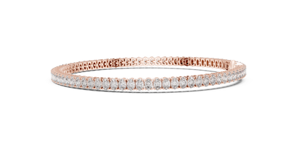 The Infinity Line Oval Diamonds Tennis Bracelet 0.15 Carat Each