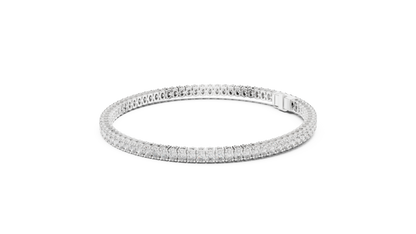 The Infinity Line Oval Diamonds Tennis Bracelet 0.15 Carat Each