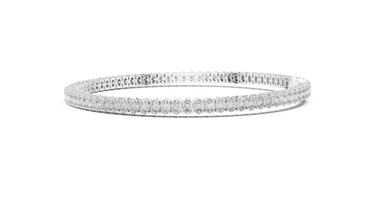 The Infinity Line Oval Diamonds Tennis Bracelet 0.15 Carat Each