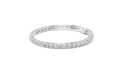 The Infinity Line Round Diamonds Tennis Bracelet 0.10 Carat Each