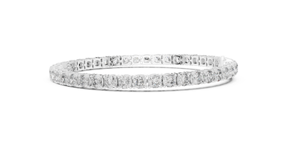 The Infinity Line Round Diamonds Tennis Bracelet 0.10 Carat Each