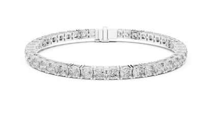 The Infinity Line Round Diamonds Tennis Bracelet 0.10 Carat Each