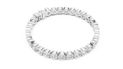 Imperial Bloom Tennis Diamond Bracelet