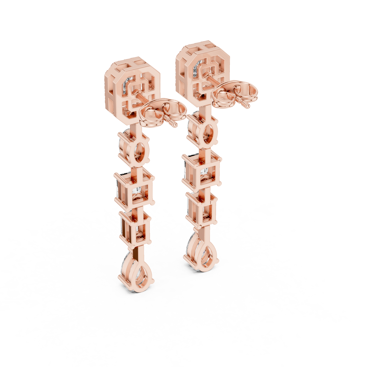 Celestique Geometry Cascade Earring