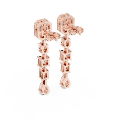 Celestique Geometry Cascade Earring