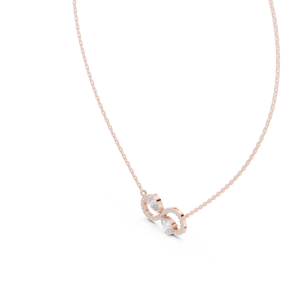 Crystal Dawn Infinity Diamond Pendant