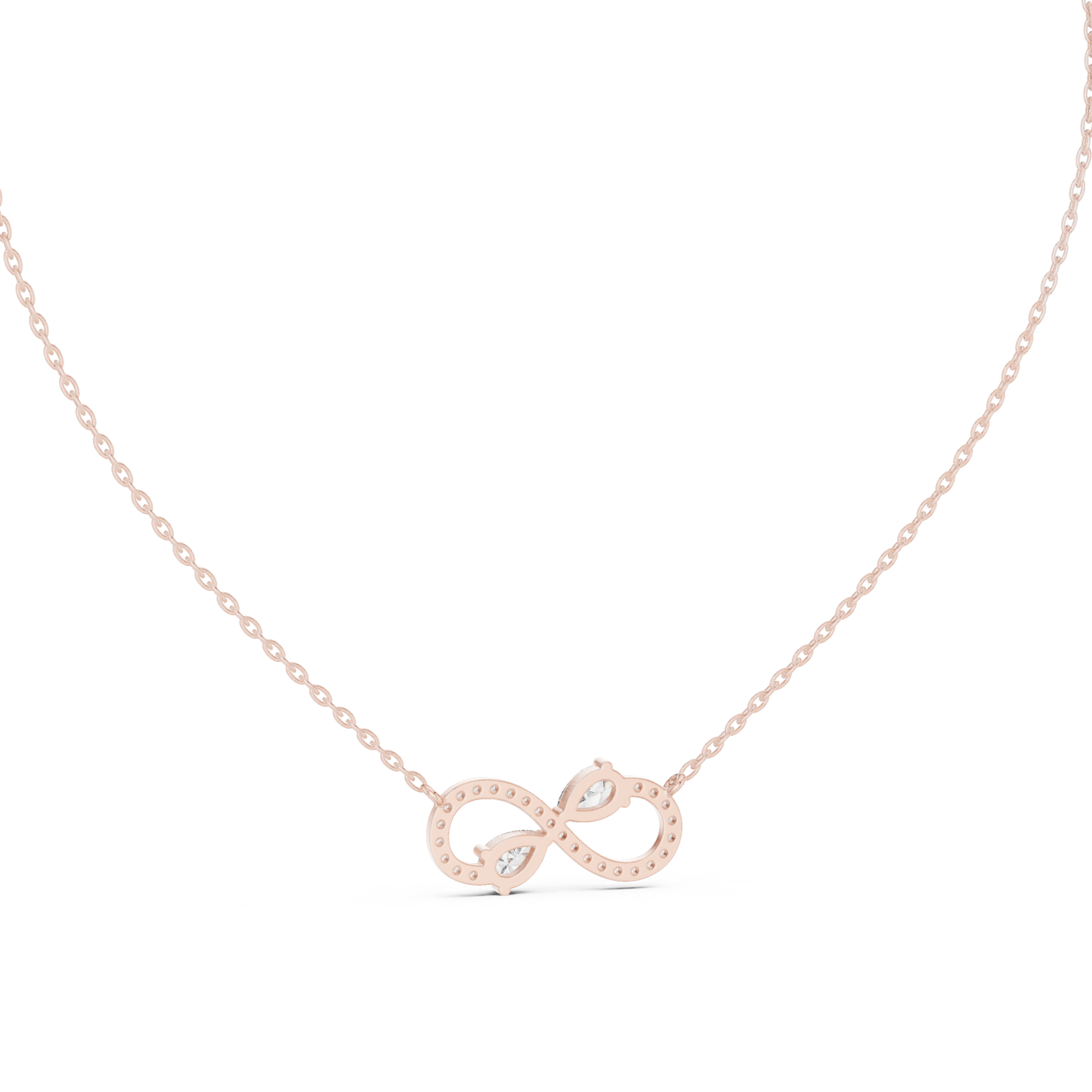 Crystal Dawn Infinity Diamond Pendant
