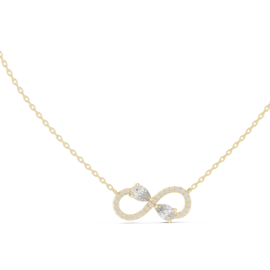 Crystal Dawn Infinity Diamond Pendant