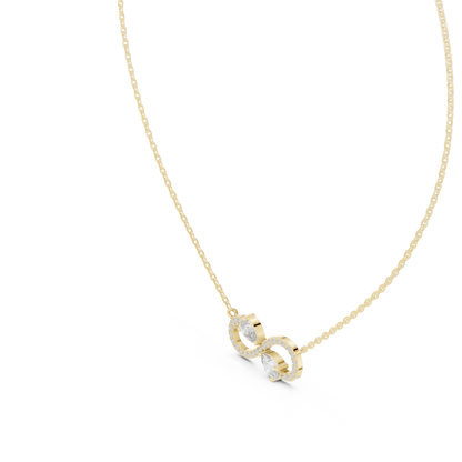 Crystal Dawn Infinity Diamond Pendant