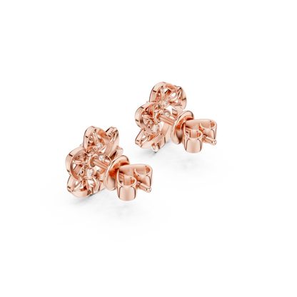 Floral Boom Diamond Earrings