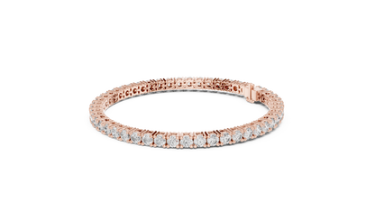 The Infinity Line Round Diamonds Tennis Bracelet 0.13 Carat Each