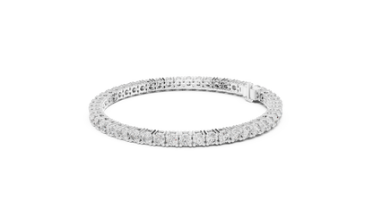 The Infinity Line Round Diamonds Tennis Bracelet 0.13 Carat Each