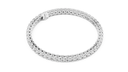 The Infinity Line Round Diamonds Tennis Bracelet 0.13 Carat Each