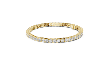 The Infinity Line Round Diamonds Tennis Bracelet 0.13 Carat Each