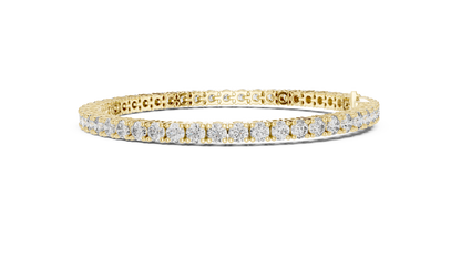 The Infinity Line Round Diamonds Tennis Bracelet 0.13 Carat Each