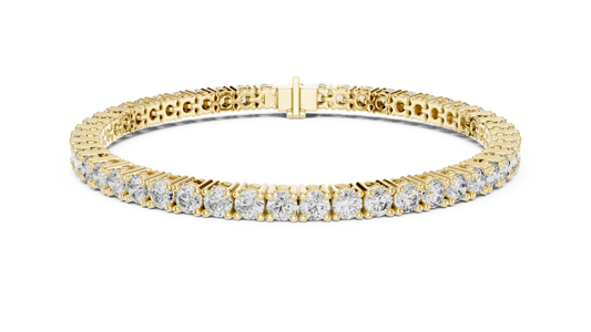 The Infinity Line Round Diamonds Tennis Bracelet 0.13 Carat Each