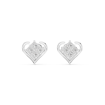 Lustrous Bond Diamond Earrings