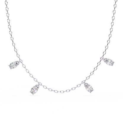 Vela Noire Diamond Necklace