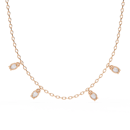 Vela Noire Diamond Necklace