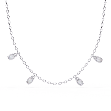 Vela Noire Diamond Necklace