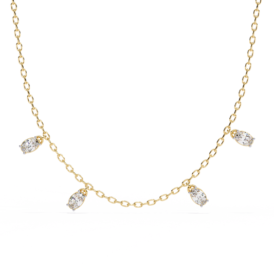 Vela Noire Diamond Necklace
