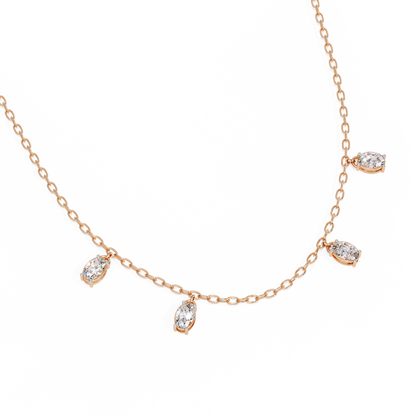 Vela Noire Diamond Necklace