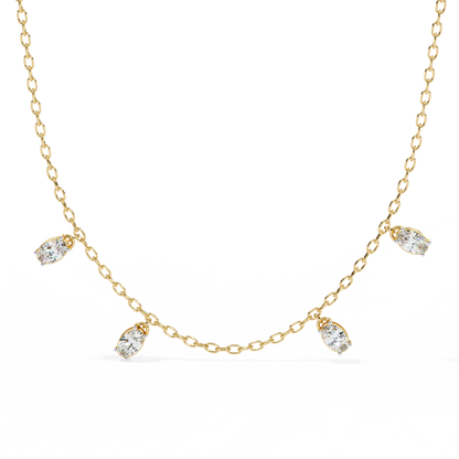 Vela Noire Diamond Necklace