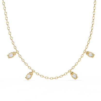 Vela Noire Diamond Necklace