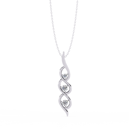 Aurora Sottile Diamond Pendant