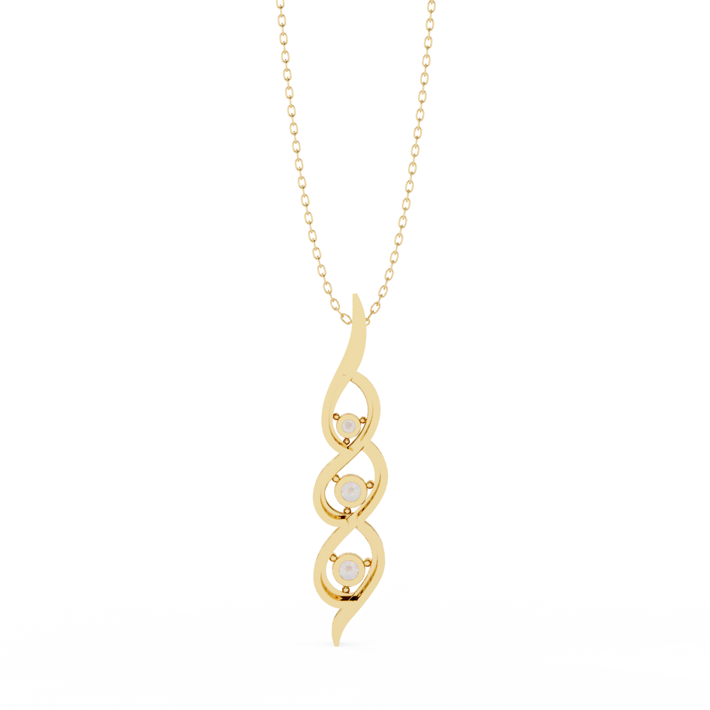 Aurora Sottile Diamond Pendant