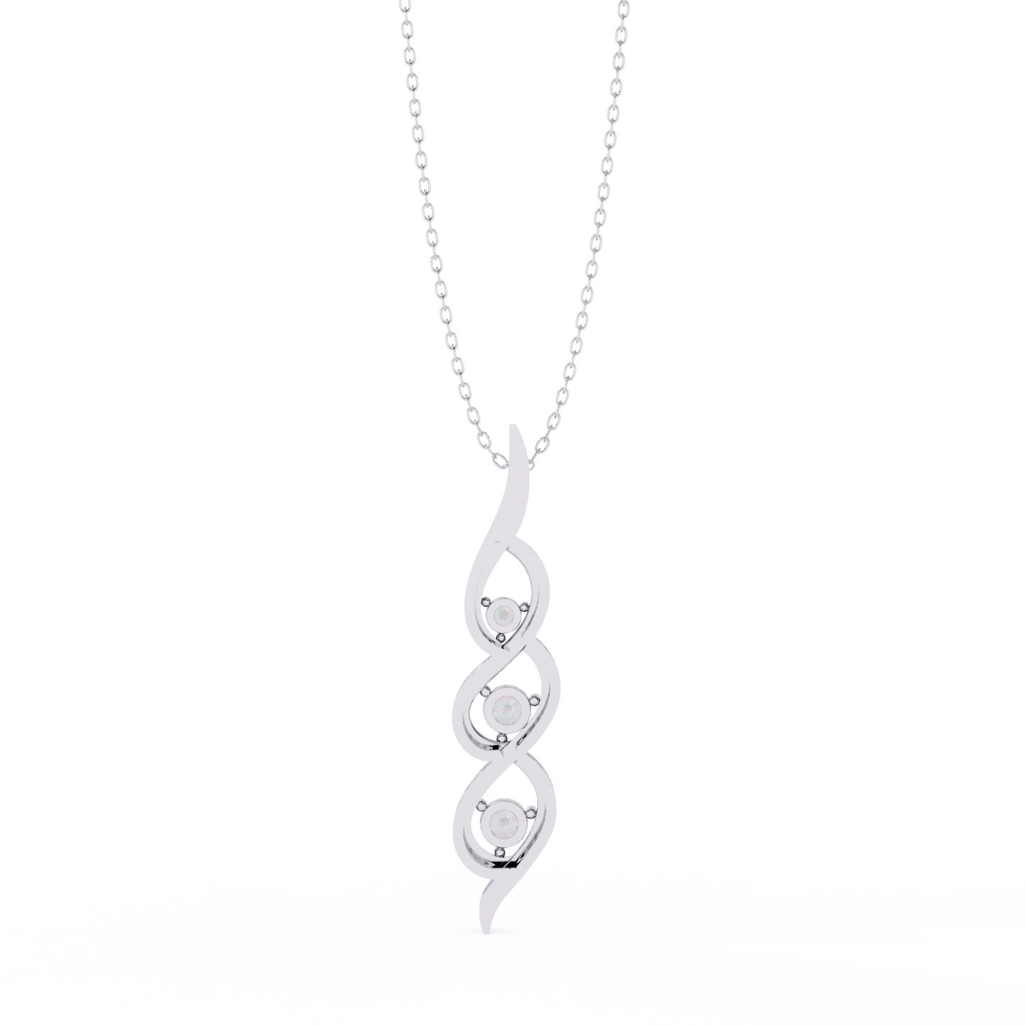 Aurora Sottile Diamond Pendant