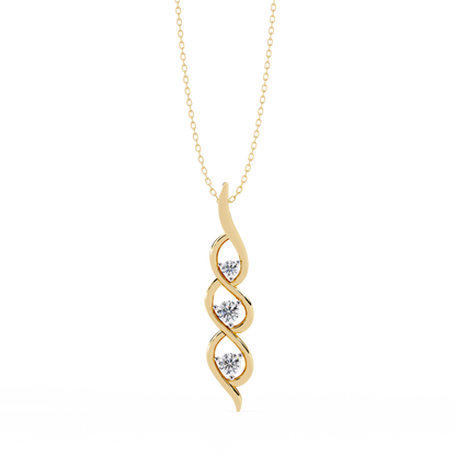 Aurora Sottile Diamond Pendant