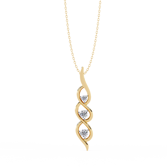 Aurora Sottile Diamond Pendant
