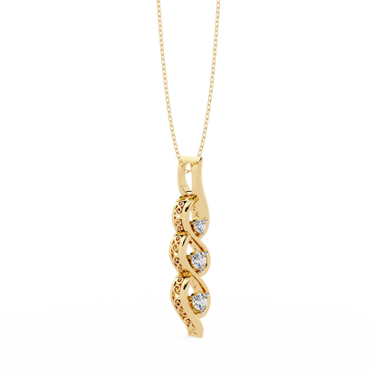 Aurora Sottile Diamond Pendant