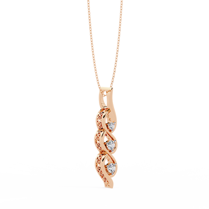 Aurora Sottile Diamond Pendant