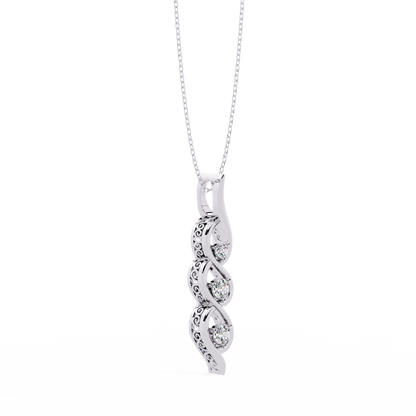 Aurora Sottile Diamond Pendant