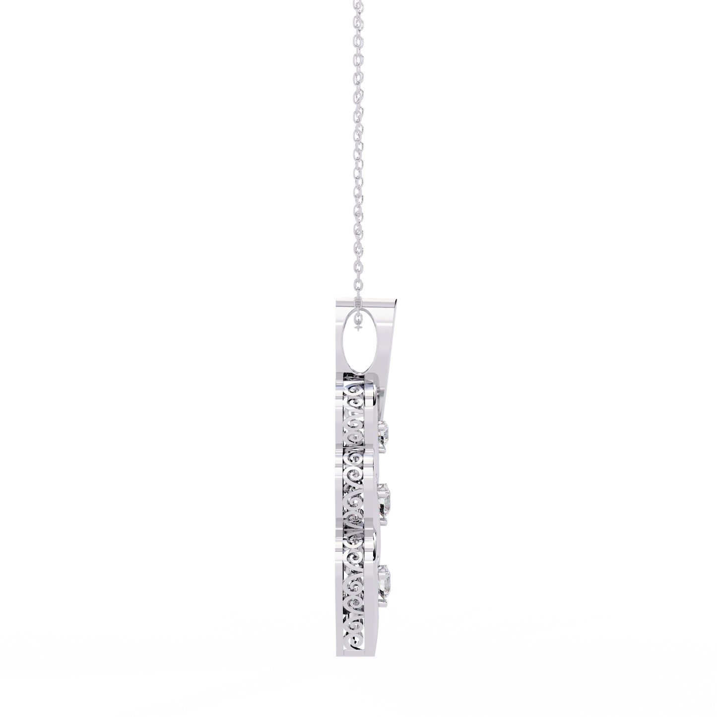 Aurora Sottile Diamond Pendant