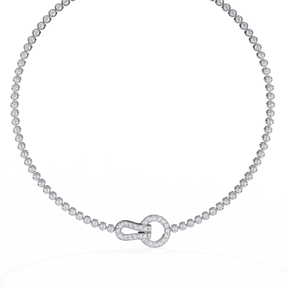 Fleur Lune Diamond Necklace