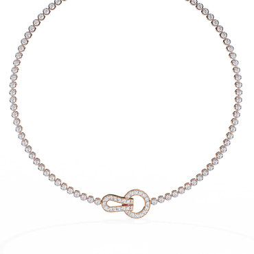 Fleur Lune Diamond Necklace