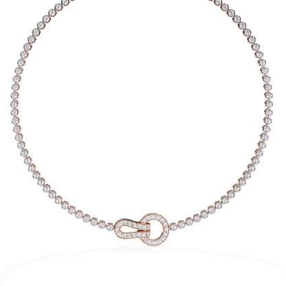 Fleur Lune Diamond Necklace