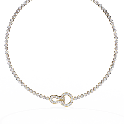 Fleur Lune Diamond Necklace