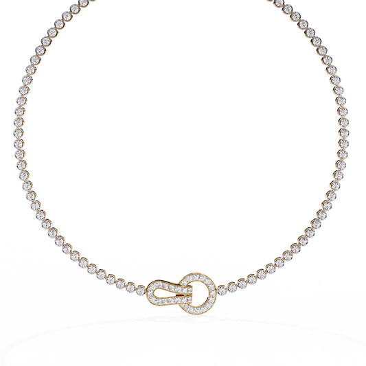 Fleur Lune Diamond Necklace