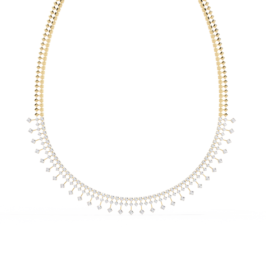 Lyra Blanc Diamond Necklace