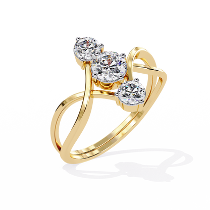 Celeste Trio Diamond Ring